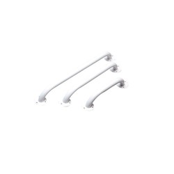 Barres d'appui mtalliques acier poxy blanc