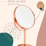 Miroir sur pied dor ros CARTEL