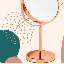 Miroir sur pied dor ros CARTEL